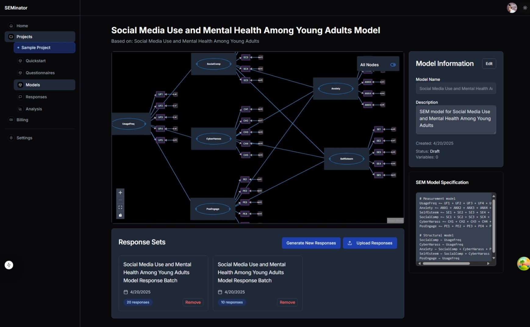 Seminator Dashboard Preview